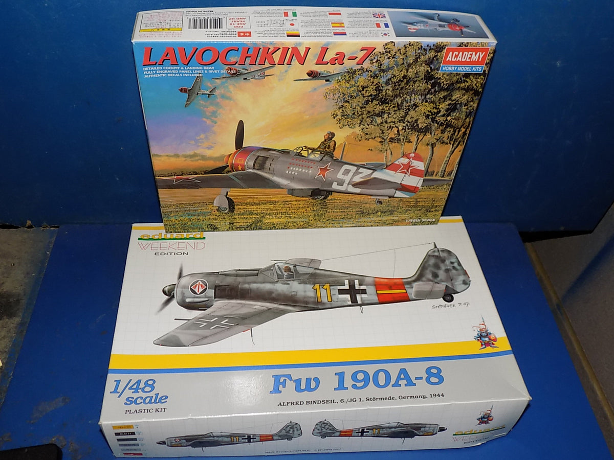 1/48 Academy La-7 & Eduard 8429 Fw190A-8 AUC00276