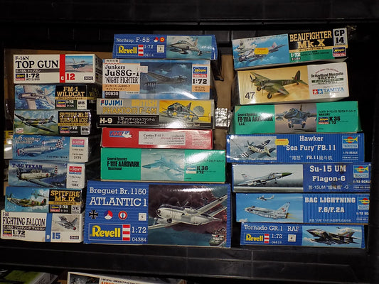20 Various 1/72 Aircraft Kits - Tatty Boxes JBL0030