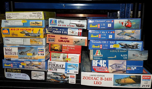 20 Various 1/72 Aircraft Kits - Tatty Boxes JBL0069