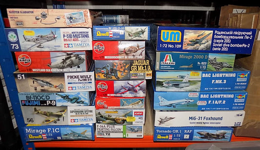 20 Various 1/72 Aircraft Kits - Tatty Boxes JBL0084