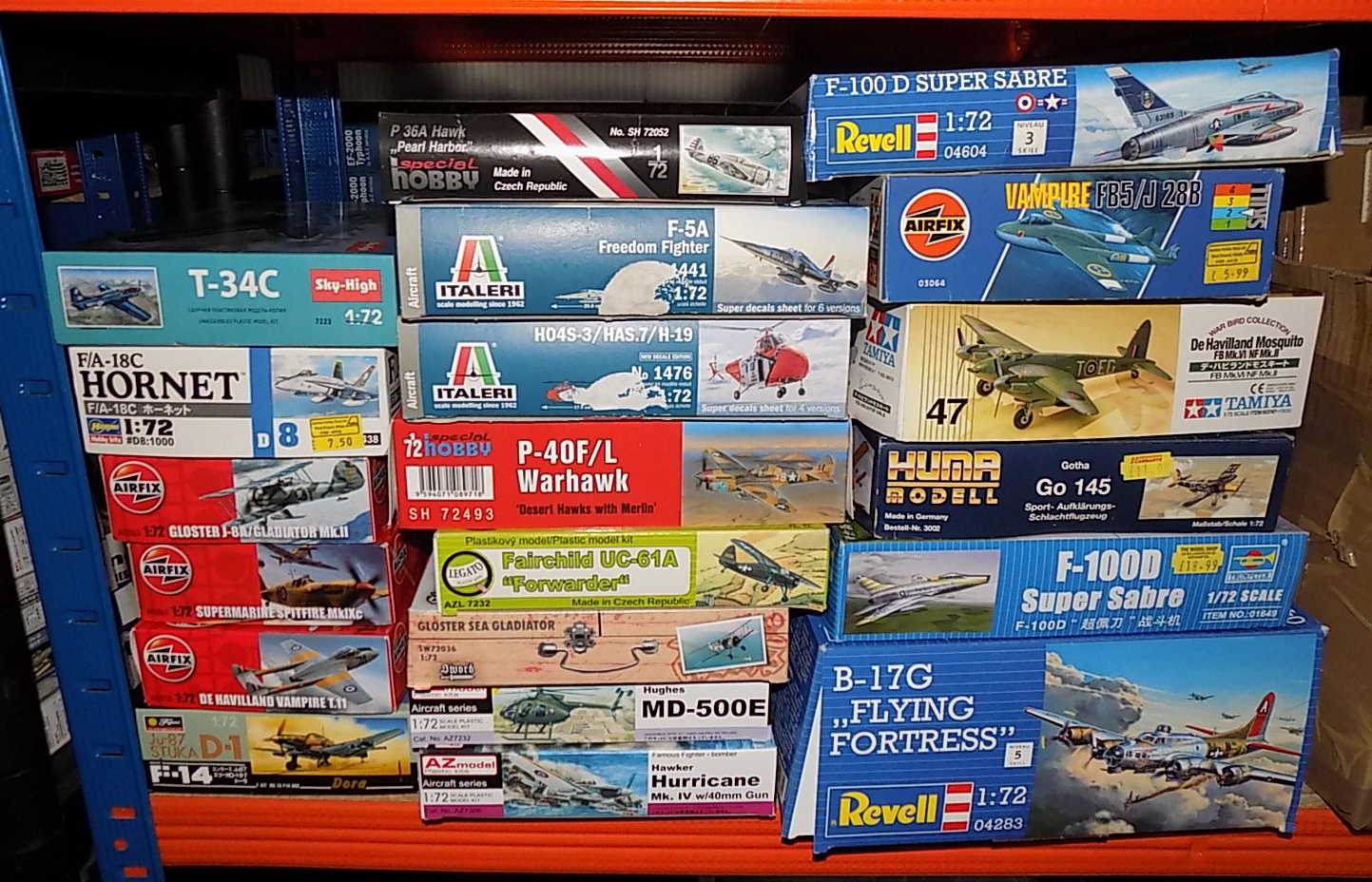 20 Various 1/72 Aircraft Kits - Tatty Boxes JBL0090