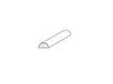 2.5mm Evergreen - Styrene Half Rounds 2.5mm 0.10" (3)