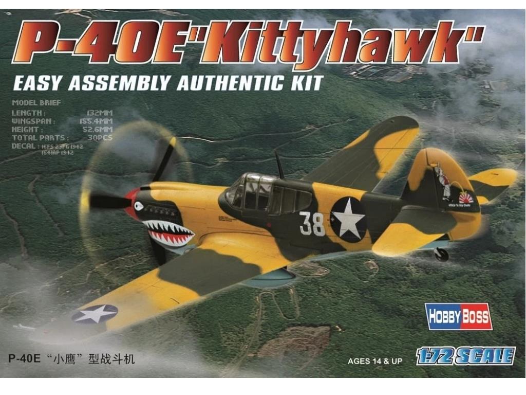 Hobbyboss 80250 1/72 - P-40E Kittyhawk