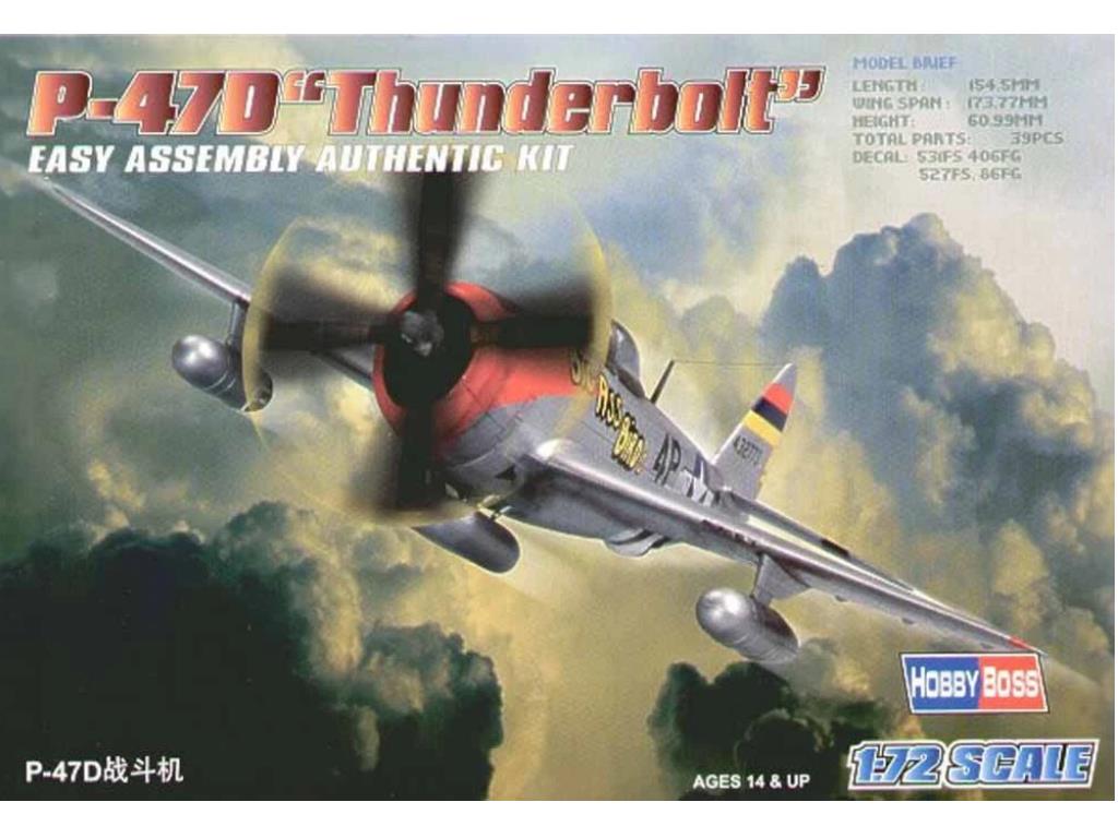 Hobbyboss 80257 1/72 - P-47D Thunderbolt