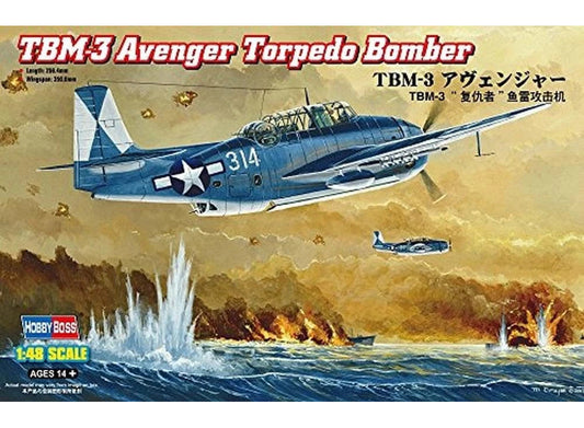 1/48 Hobbyboss - Grumman TBM-3 Avenger Torpedo Bomber