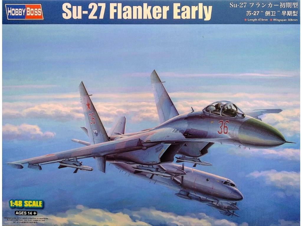 Hobbyboss 81712 1/48 Su-27 Flanker Early