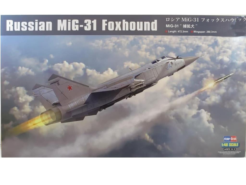 Hobbyboss 81753 1/48 Russian MiG-31 Foxhound