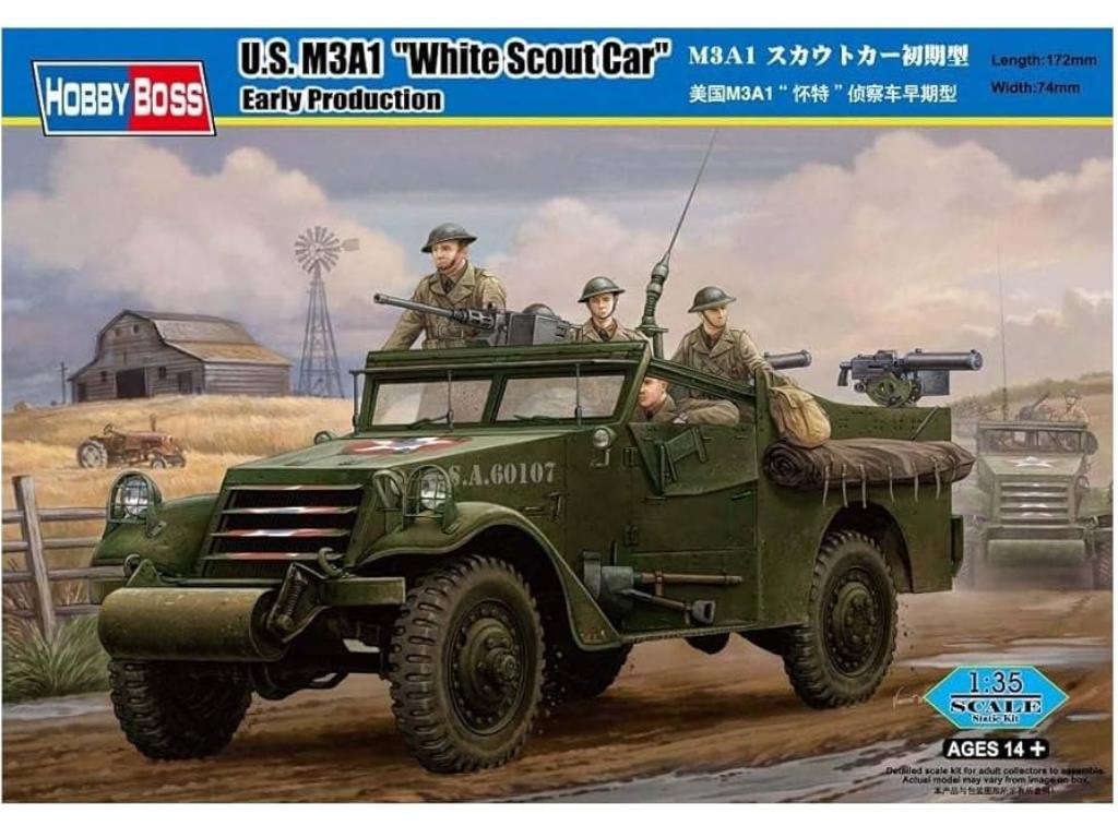 Hobbyboss 82451 1/35 M3A1 Scout Car 'White' Early Version