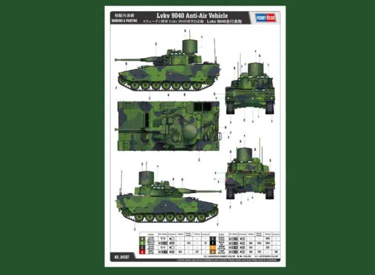 Hobbyboss HBB84507 1/35 - Lvkv 9040 Anti-Air Vehicle