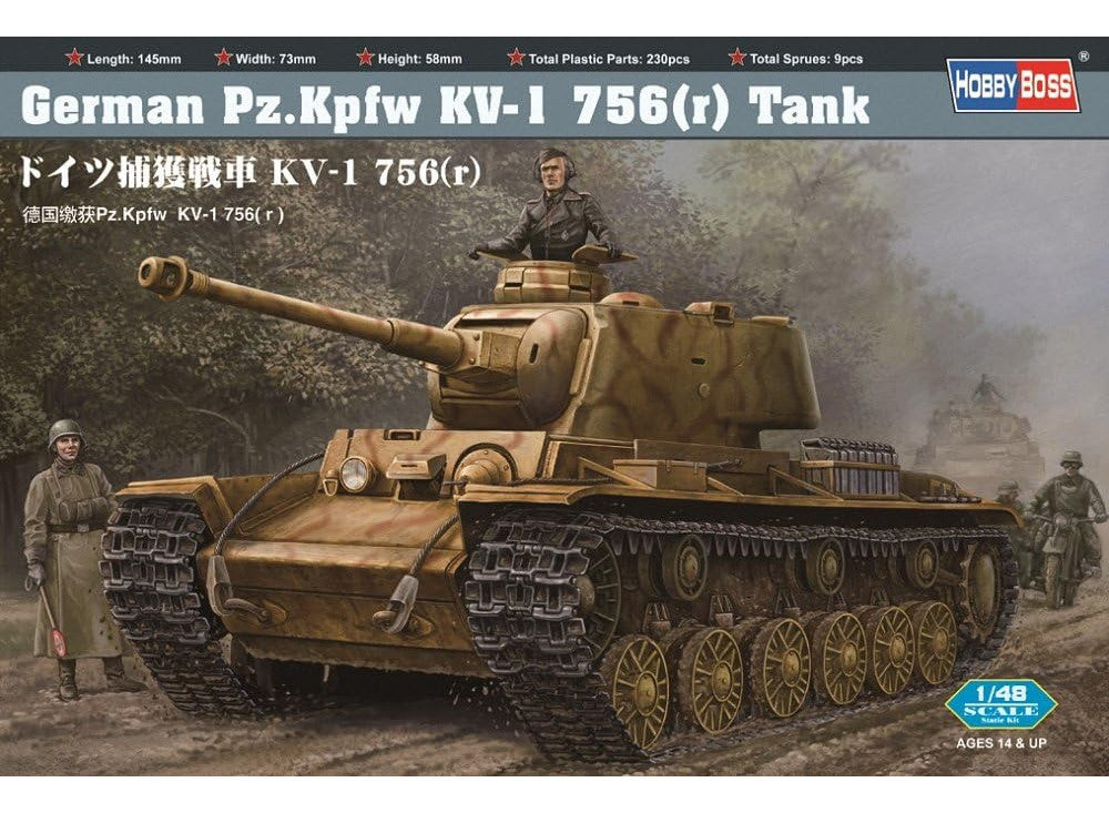 Hobbyboss HBB84818 1/48 - German Pz.Kpfw KV-1 756