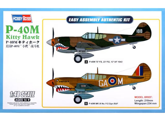 1/48 Hobbyboss - P-40M Kitty Hawk Fighter