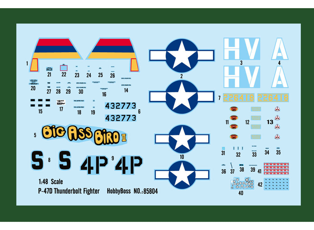 1/48 Hobbyboss - Republic P-47D Thunderbolt Fighter