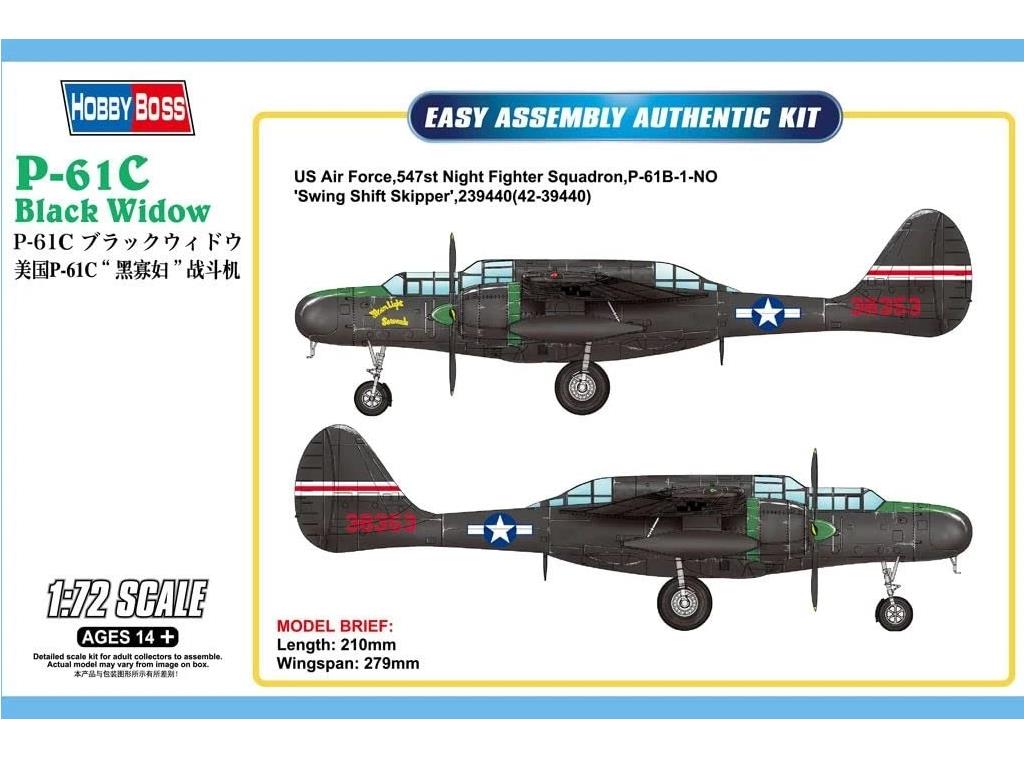 1/72 Hobbyboss - P-61C Black Widow