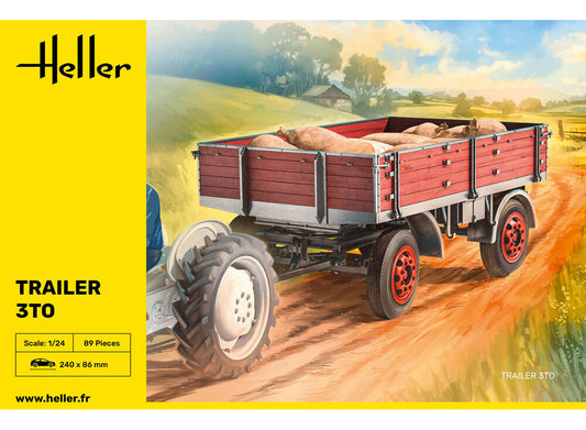 Heller 81410 1/24 Farm Trailer 3to
