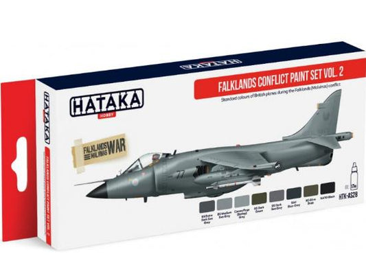 8 x 17ml Hataka - Acrylic Paint Set - Falklands Conflict Vol 2