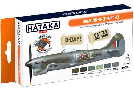 6 x 17ml Hataka - Lacquer Paint Set - Royal Air Force