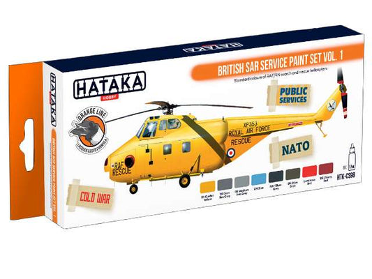 8 x 17ml Hataka - Lacquer Paint Set - British SAR Service vol. 1