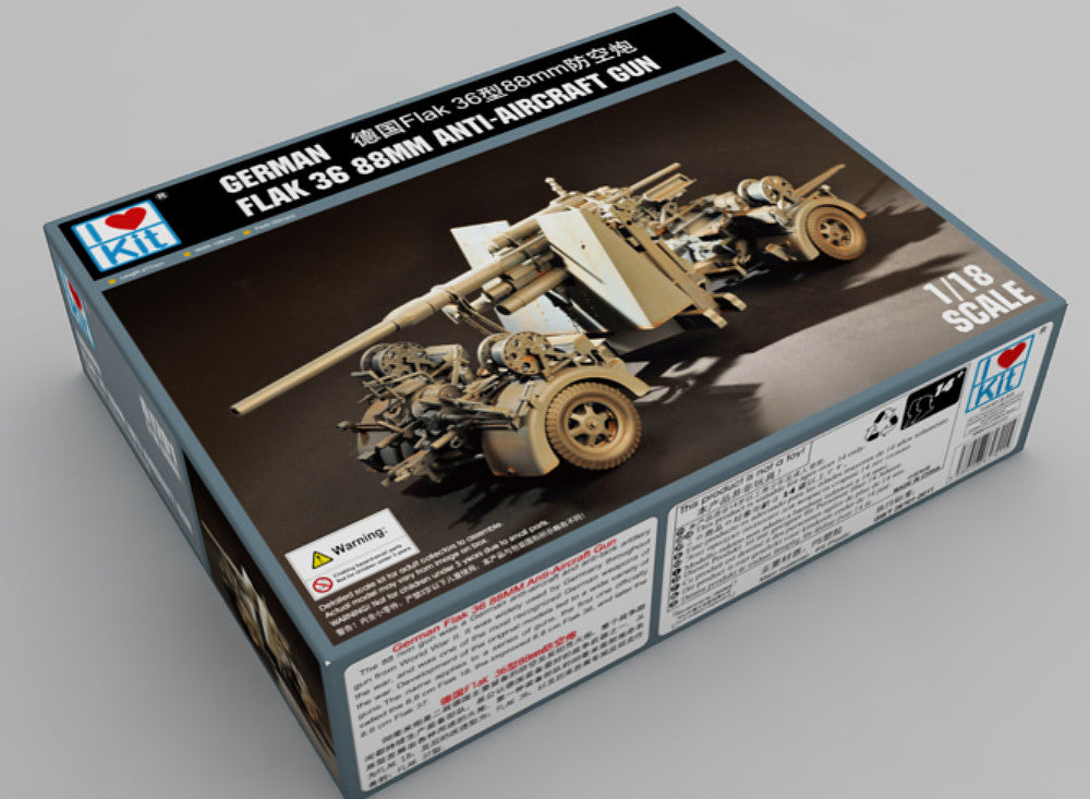 1/18 I Love Kits - German Flak 36 88MM Anti-Aircraft Gun