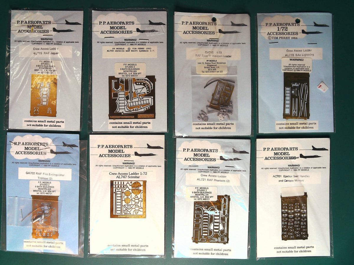 8x PP Aeroparts 1/72 Aircraft Detail Items AUC00211