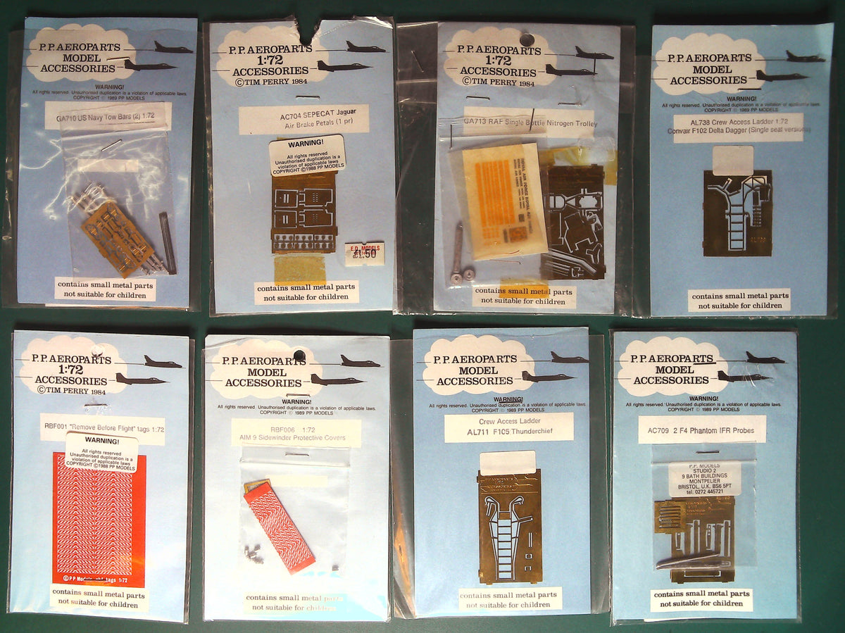 8x PP Aeroparts 1/72 Aircraft Detail Items AUC00212