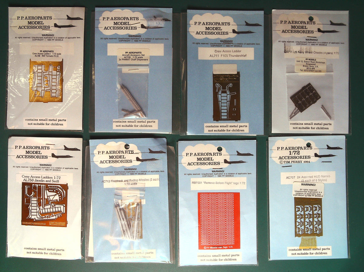 8x PP Aeroparts 1/72 Aircraft Detail Items AUC00213