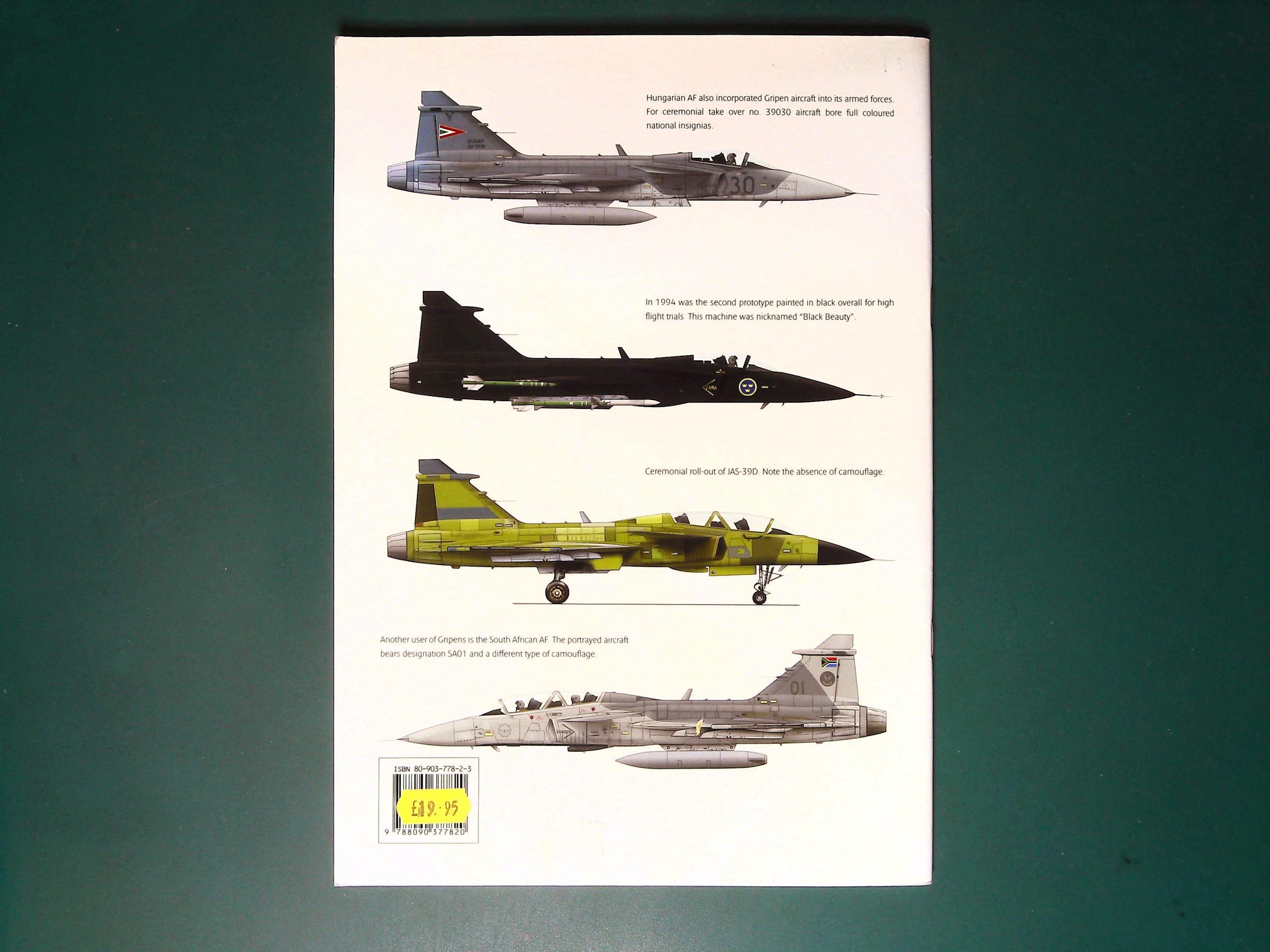  CMK - 1003: Photo Hobby Manual: JAS-39 Gripen