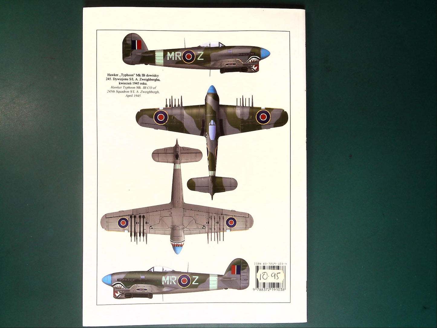 Wydawnictwo Militaria MFS55637  126: Hawker Typhoon (Polish Text)