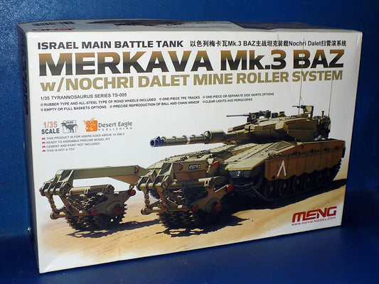 1/35 Meng Model - Merkava Mk.3 BAZ w/ Nochri Dalet Mine Roller