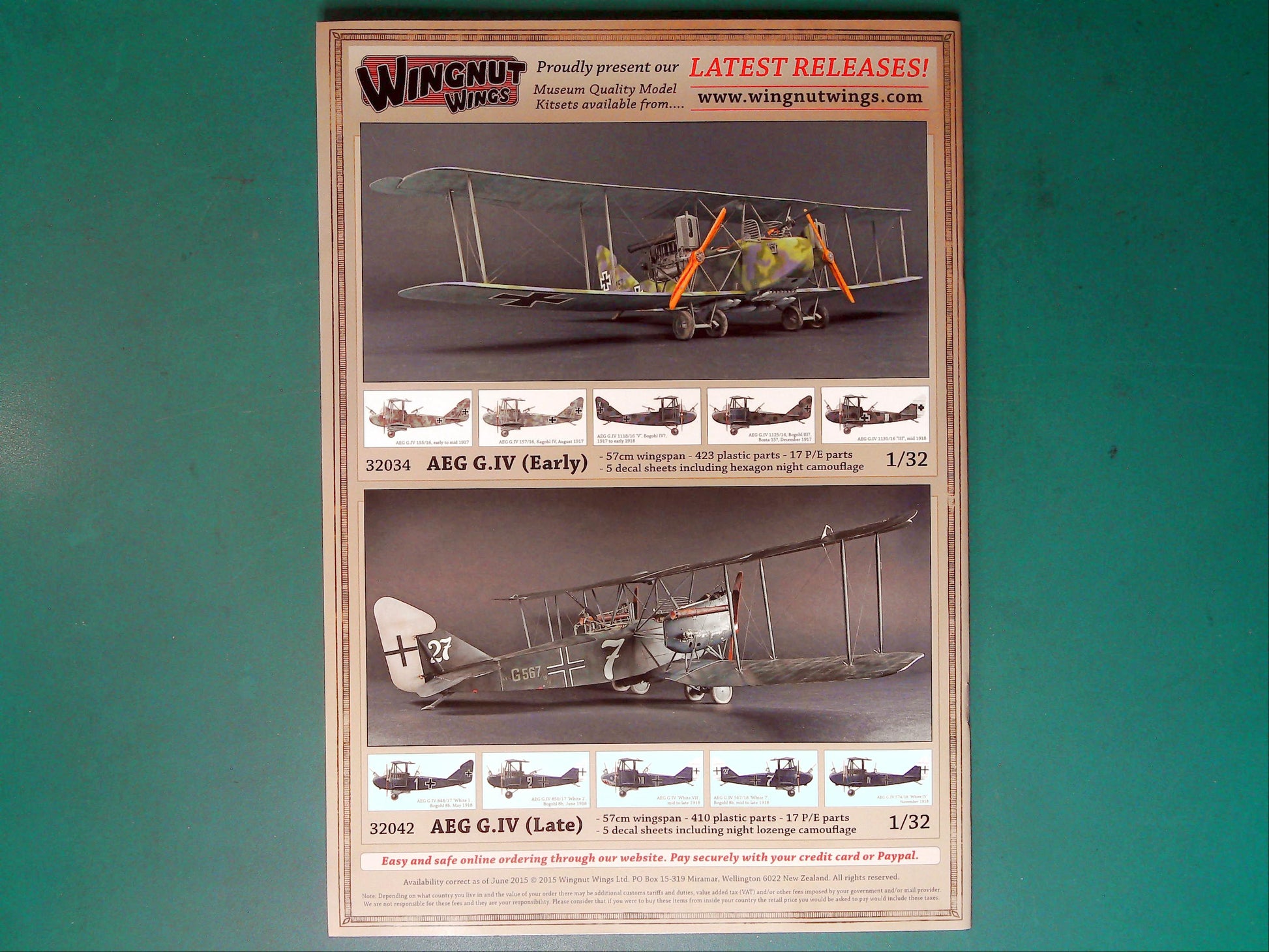  Windsock - Building the Wingnut Wings AEG G.IV