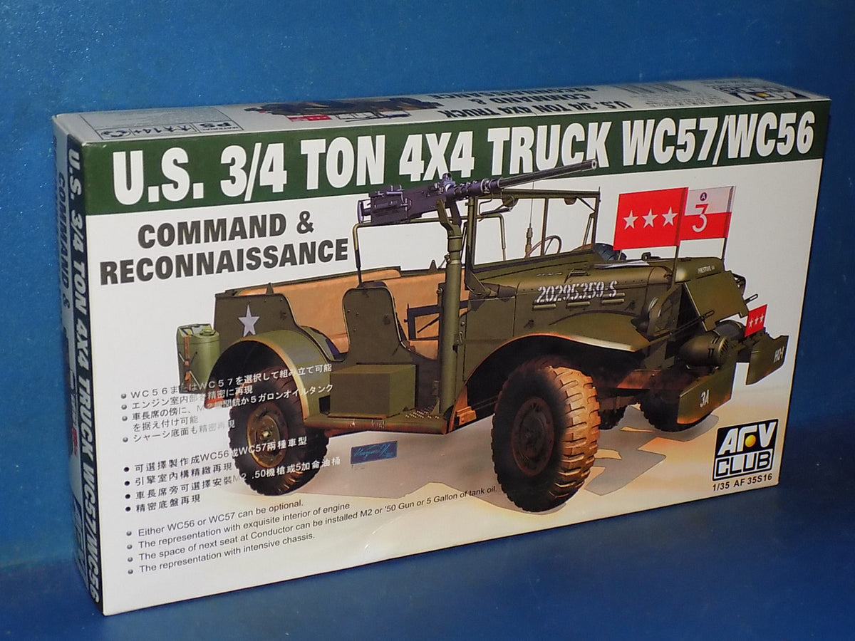 1/35 AFV Club - US 3/4 Ton 4x4 Truck W57/WC56