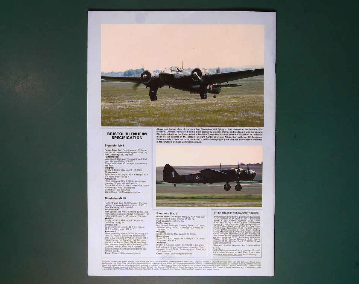  Warpaint - No 26. Bristol Blenheim