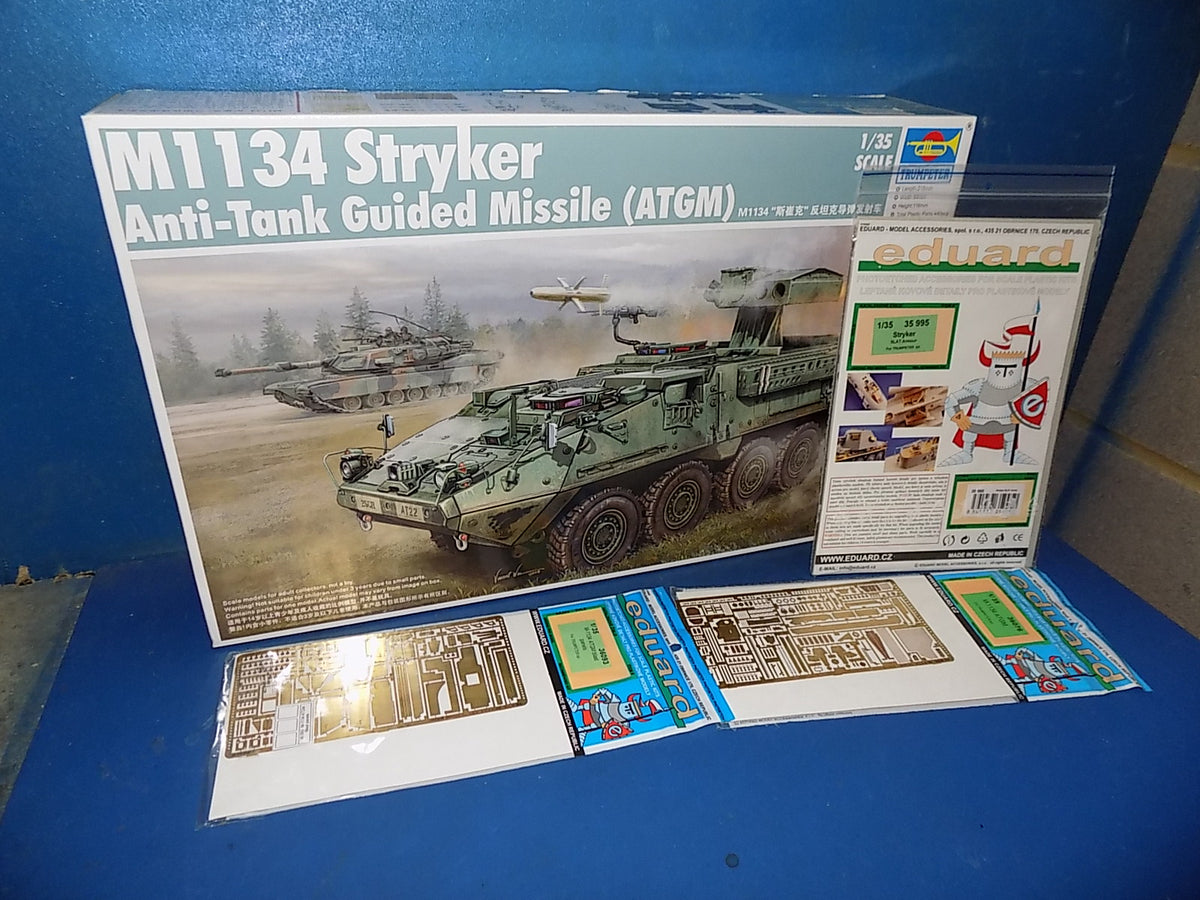 1/32 Trumpeter - M1134 Stryker ATGM w/Extras