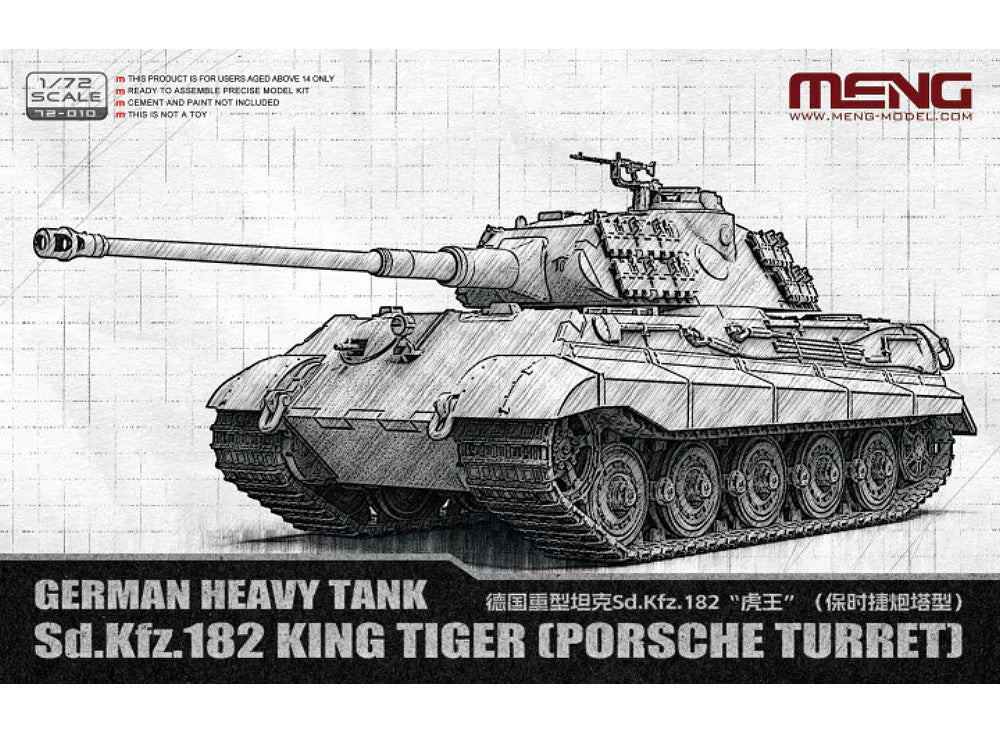 1/72 Meng Model - Sd.Kfz. 182 King Tiger - Porsche Turret