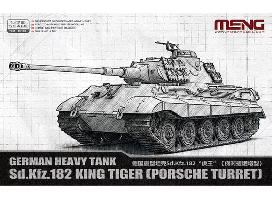 1/72 Meng Model - Sd.Kfz. 182 King Tiger - Porsche Turret