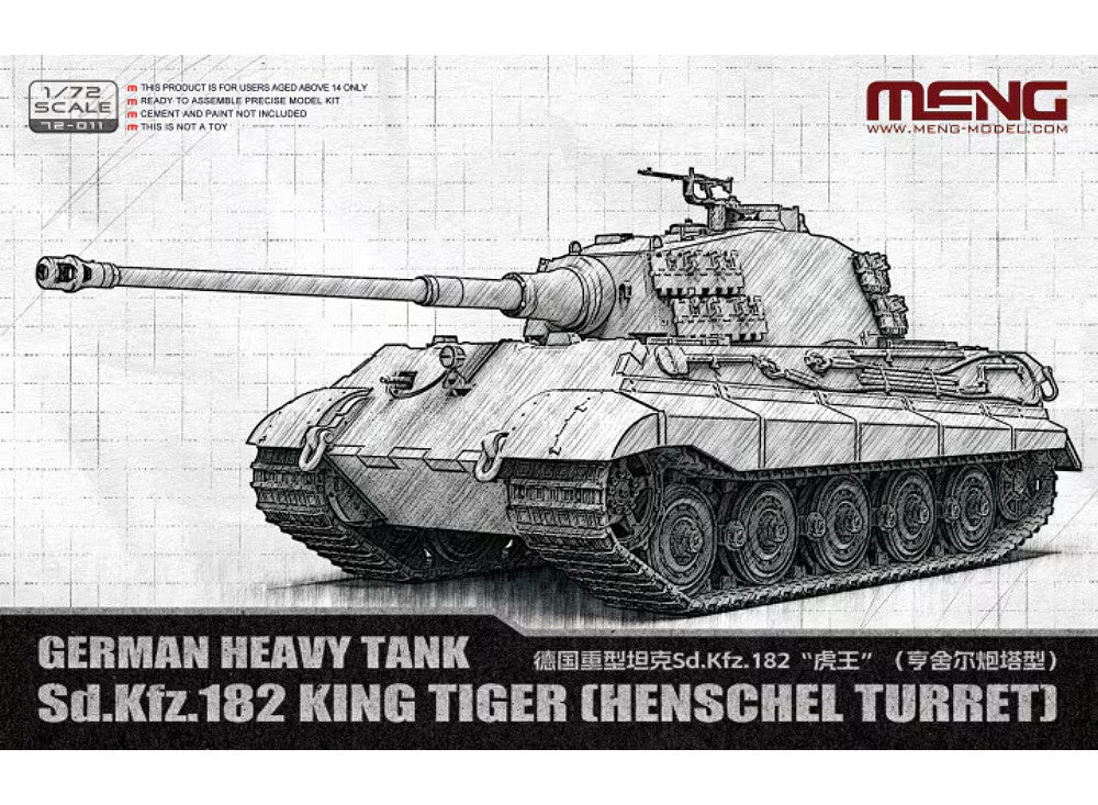 1/72 Meng Model - Sd.Kfz. 182 King Tiger - Henschel Turret