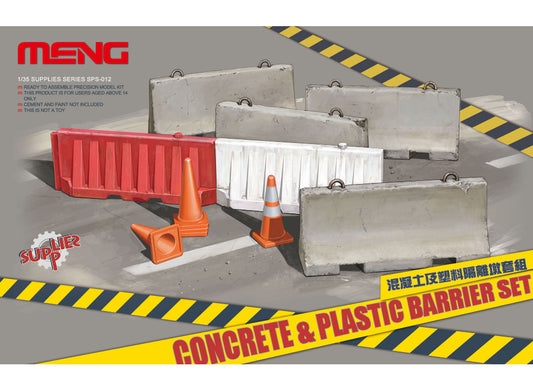 Meng Model SPS-012 1/35 Concrete & Plastic Barrier Set