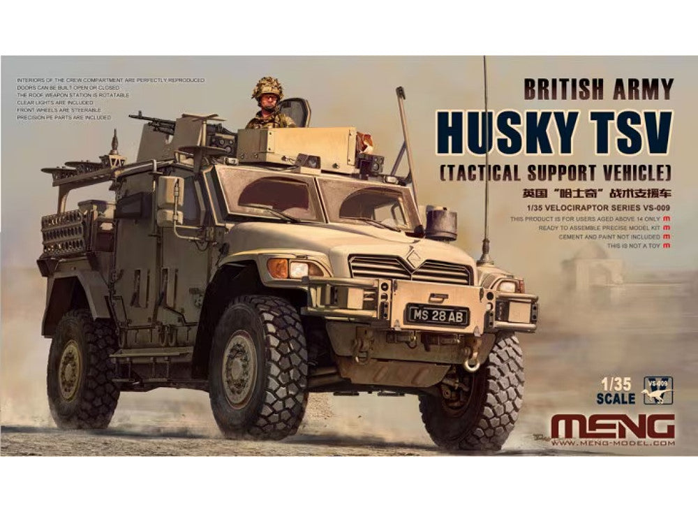 1/35 Meng Model - British Army Husky Tactical Support Vehicle