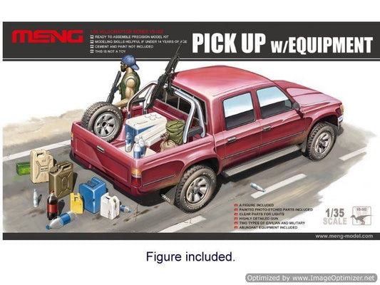 1/35 Meng Model - Pick UP w/ Barrett M82A1 12.7mm and equipment