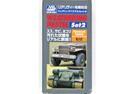 Mr Hobby MRHPP102 3x 18ml - Weathering Pastel Set 2