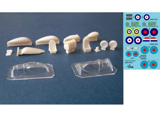 Pavla U7256 1/72 Upgrade set for Spitfire PR Mk.IA, PR Mk.IV, PR Mk.VII