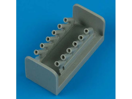 Quickboost 48183 1/48 Supermarine Spitfire Mk.IX exhausts - round (designed to be used with Hasegawa kits)