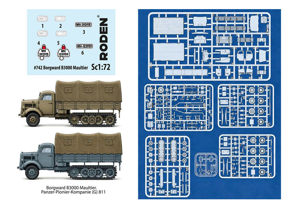 1/72 Roden - Borgward B 3000 S Maultier