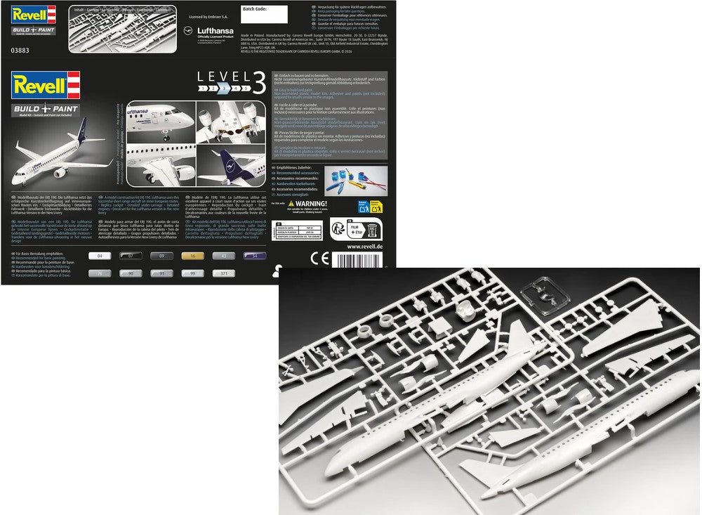 1/144 Revell - Embraer 190 Lufthansa New Livery