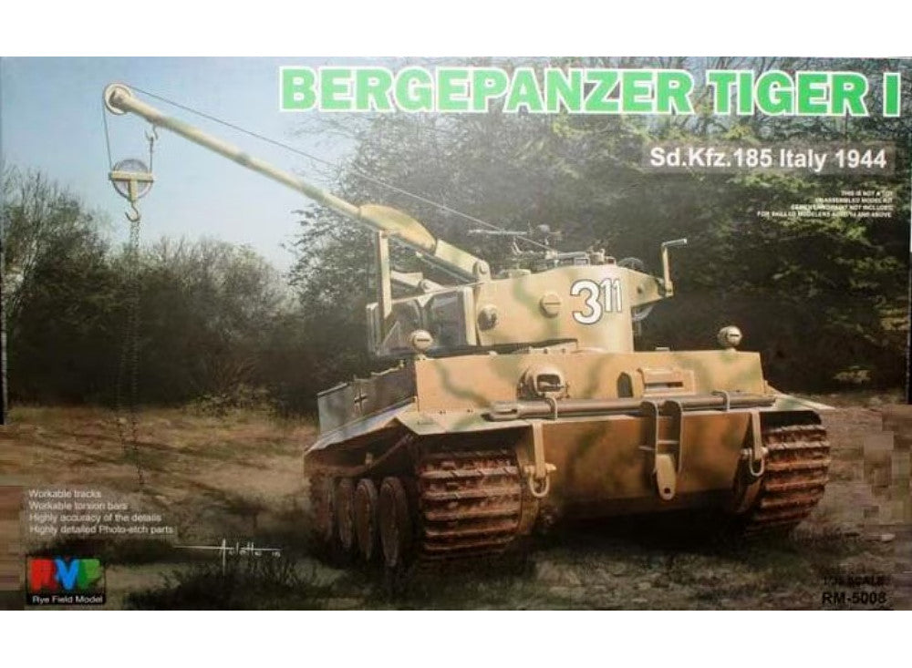 Rye Field 5008 1/35 Sd.Kfz.185 Bergepanzer Tiger I Italy 1944
