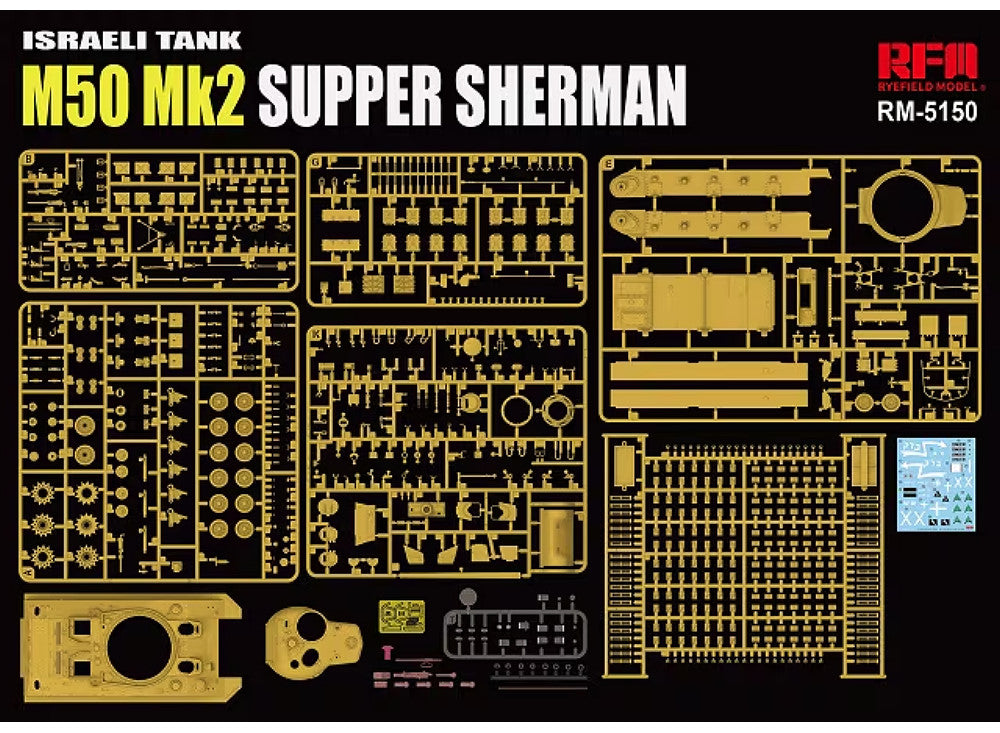 1/35 Rye Field - Israeli Tank M50 Mk2 Super Sherman