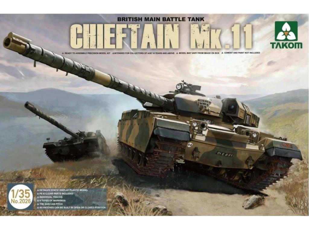 Takom 2026 1/35 British Main Battle Tank Chieftain Mk. 11