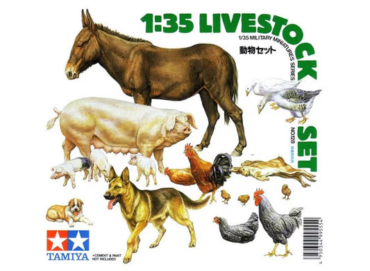 Tamiya 35128 1/35 - Livestock Set