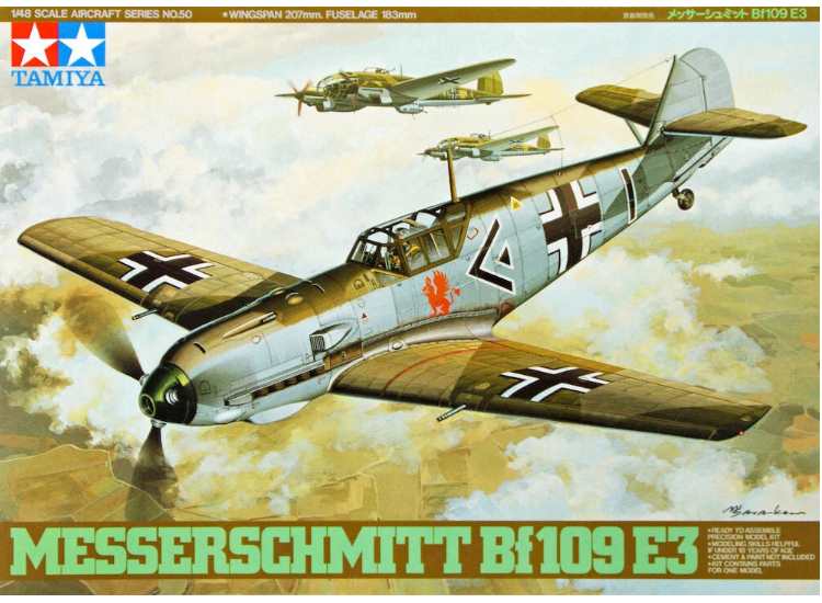 Tamiya TM61050 1/48 - Messerschmitt Bf109 E-3