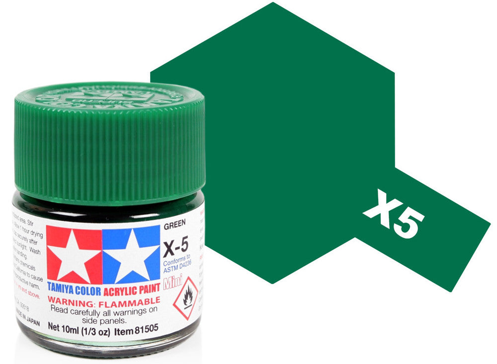 Tamiya 81505 10ml - Acrylic Mini X5 Green