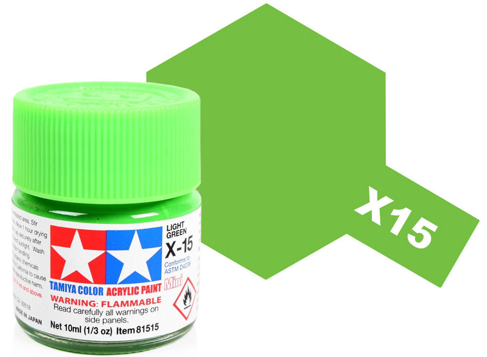 Tamiya TM81515 10ml - Acrylic Mini X15 Light Green